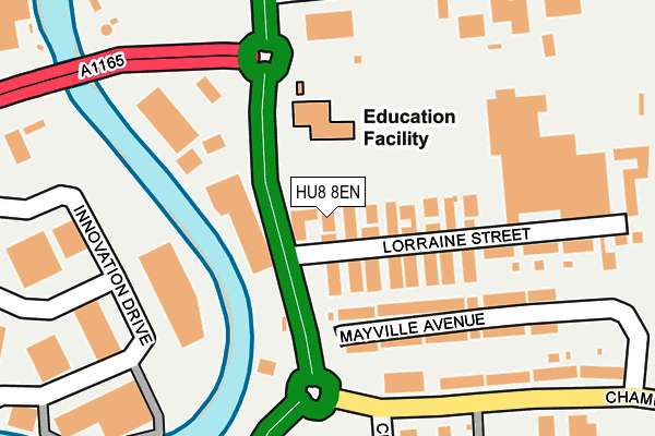 HU8 8EN map - OS OpenMap – Local (Ordnance Survey) HU8 8EN map - OS OpenMap – Local (Ordnance Survey)