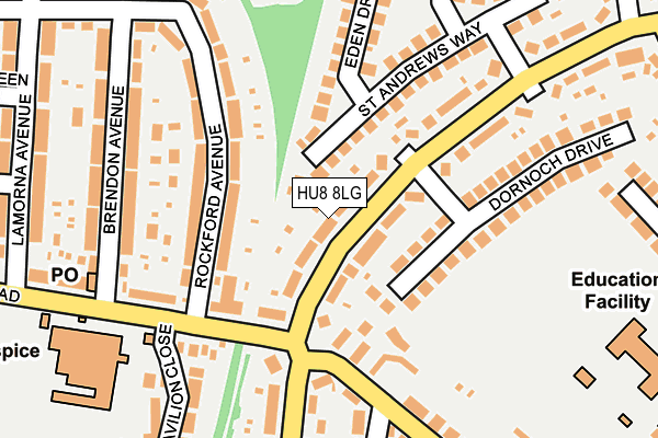 HU8 8LG map - OS OpenMap – Local (Ordnance Survey) HU8 8LG map - OS OpenMap – Local (Ordnance Survey)