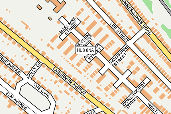 HU8 8NA map - OS OpenMap – Local (Ordnance Survey) HU8 8NA map - OS OpenMap – Local (Ordnance Survey)