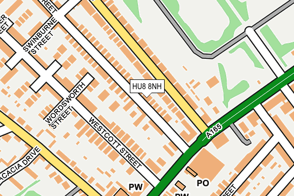 HU8 8NH map - OS OpenMap – Local (Ordnance Survey) HU8 8NH map - OS OpenMap – Local (Ordnance Survey)