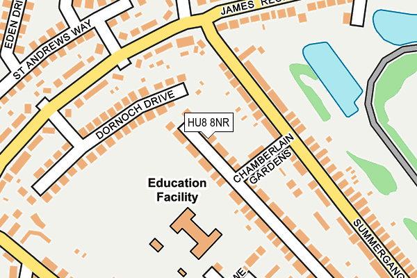 HU8 8NR map - OS OpenMap – Local (Ordnance Survey) HU8 8NR map - OS OpenMap – Local (Ordnance Survey)