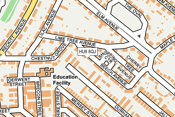 HU8 8QJ map - OS OpenMap – Local (Ordnance Survey) HU8 8QJ map - OS OpenMap – Local (Ordnance Survey)