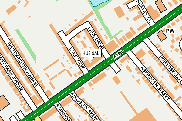 HU8 9AL map - OS OpenMap – Local (Ordnance Survey) HU8 9AL map - OS OpenMap – Local (Ordnance Survey)