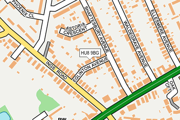 HU8 9BG map - OS OpenMap – Local (Ordnance Survey) HU8 9BG map - OS OpenMap – Local (Ordnance Survey)