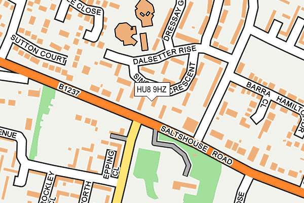 HU8 9HZ map - OS OpenMap – Local (Ordnance Survey) HU8 9HZ map - OS OpenMap – Local (Ordnance Survey)