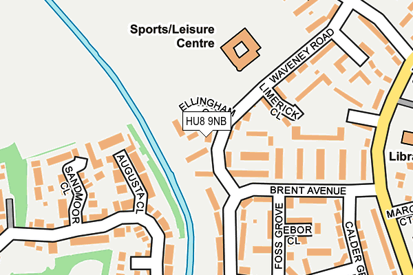 HU8 9NB map - OS OpenMap – Local (Ordnance Survey) HU8 9NB map - OS OpenMap – Local (Ordnance Survey)