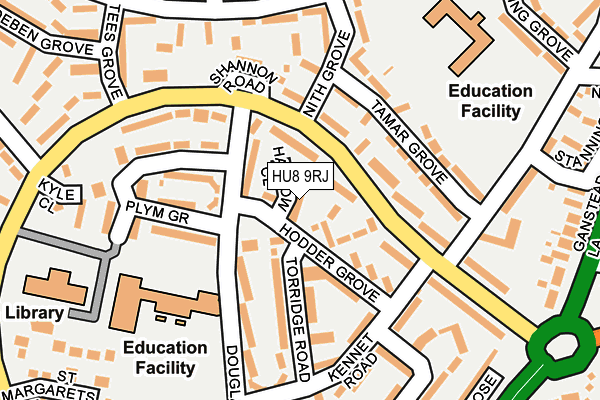 HU8 9RJ map - OS OpenMap – Local (Ordnance Survey) HU8 9RJ map - OS OpenMap – Local (Ordnance Survey)