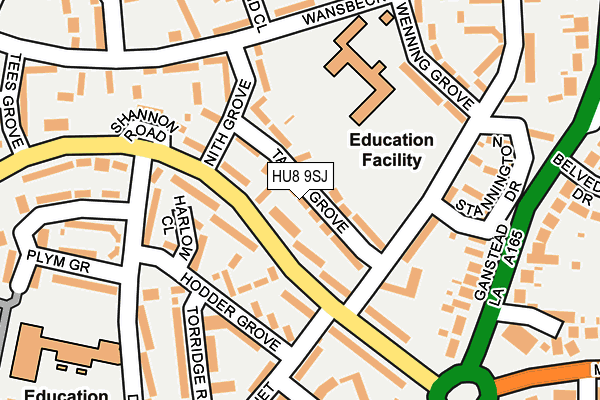 HU8 9SJ map - OS OpenMap – Local (Ordnance Survey) HU8 9SJ map - OS OpenMap – Local (Ordnance Survey)