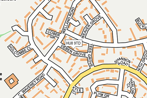 HU8 9TD map - OS OpenMap – Local (Ordnance Survey) HU8 9TD map - OS OpenMap – Local (Ordnance Survey)