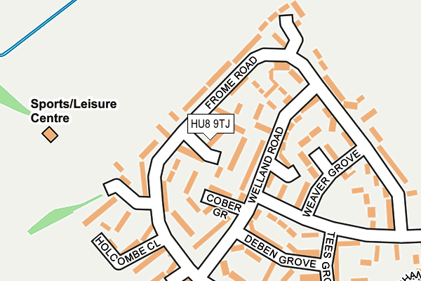 HU8 9TJ map - OS OpenMap – Local (Ordnance Survey) HU8 9TJ map - OS OpenMap – Local (Ordnance Survey)