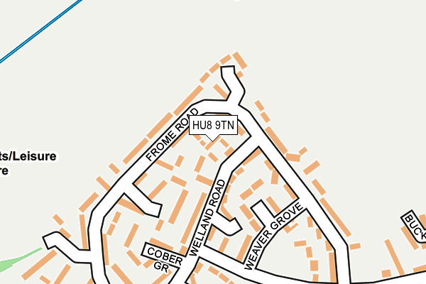 HU8 9TN map - OS OpenMap – Local (Ordnance Survey) HU8 9TN map - OS OpenMap – Local (Ordnance Survey)