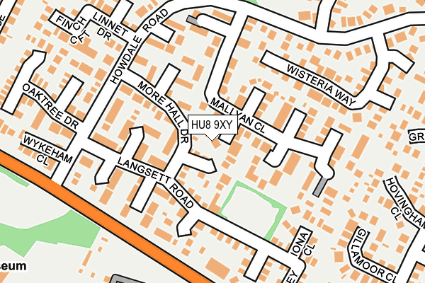 HU8 9XY map - OS OpenMap – Local (Ordnance Survey) HU8 9XY map - OS OpenMap – Local (Ordnance Survey)