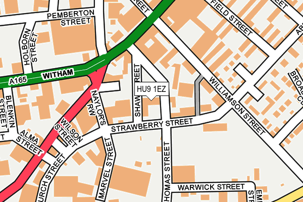 HU9 1EZ map - OS OpenMap – Local (Ordnance Survey) HU9 1EZ map - OS OpenMap – Local (Ordnance Survey)