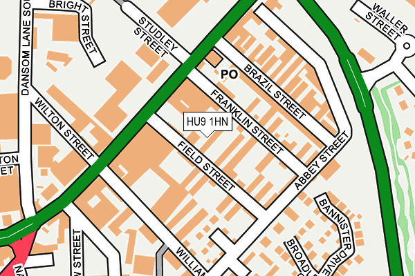 HU9 1HN map - OS OpenMap – Local (Ordnance Survey) HU9 1HN map - OS OpenMap – Local (Ordnance Survey)