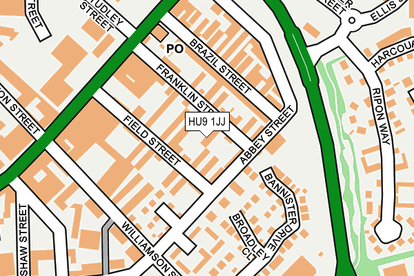 HU9 1JJ map - OS OpenMap – Local (Ordnance Survey) HU9 1JJ map - OS OpenMap – Local (Ordnance Survey)