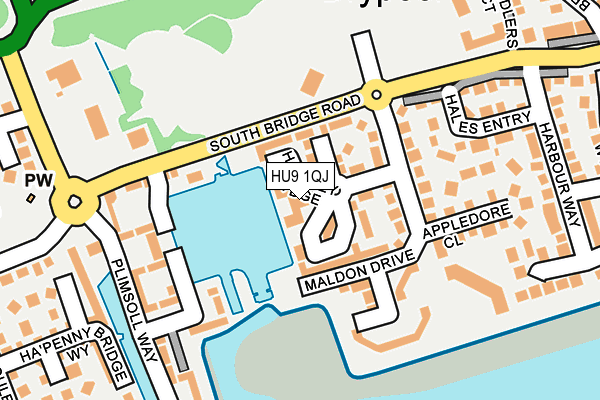 HU9 1QJ map - OS OpenMap – Local (Ordnance Survey) HU9 1QJ map - OS OpenMap – Local (Ordnance Survey)