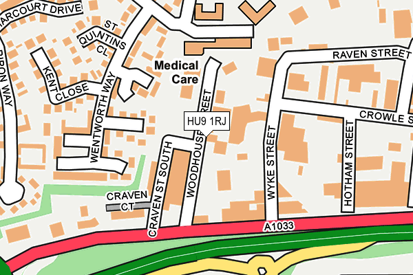 HU9 1RJ map - OS OpenMap – Local (Ordnance Survey) HU9 1RJ map - OS OpenMap – Local (Ordnance Survey)