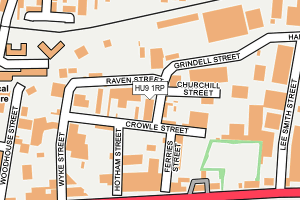 HU9 1RP map - OS OpenMap – Local (Ordnance Survey) HU9 1RP map - OS OpenMap – Local (Ordnance Survey)