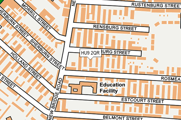 HU9 2QR map - OS OpenMap – Local (Ordnance Survey) HU9 2QR map - OS OpenMap – Local (Ordnance Survey)