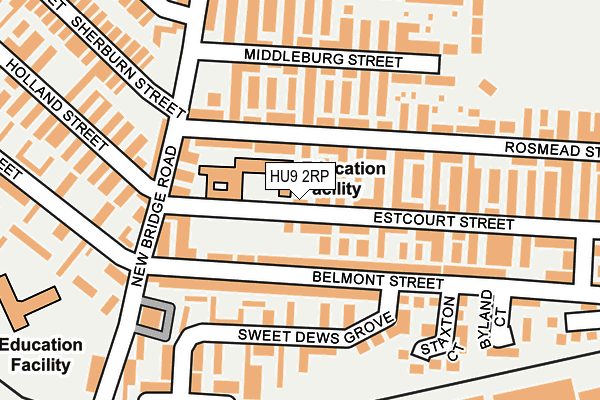 HU9 2RP map - OS OpenMap – Local (Ordnance Survey) HU9 2RP map - OS OpenMap – Local (Ordnance Survey)