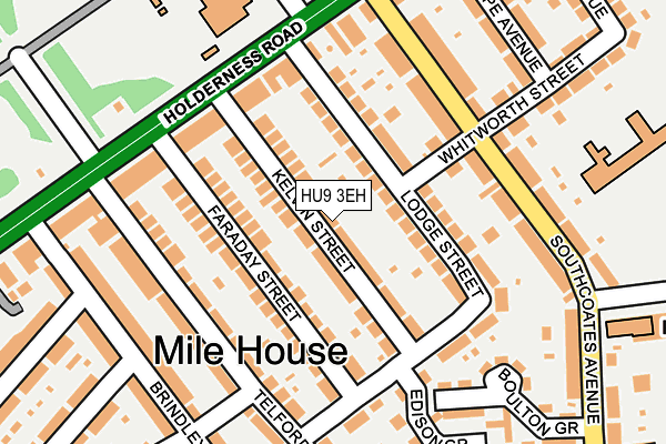 HU9 3EH map - OS OpenMap – Local (Ordnance Survey) HU9 3EH map - OS OpenMap – Local (Ordnance Survey)