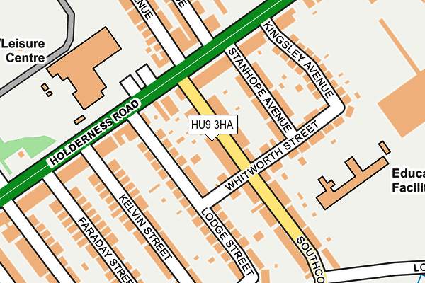 HU9 3HA map - OS OpenMap – Local (Ordnance Survey) HU9 3HA map - OS OpenMap – Local (Ordnance Survey)