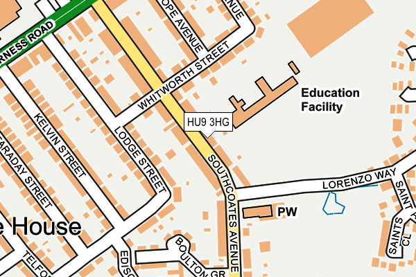 HU9 3HG map - OS OpenMap – Local (Ordnance Survey) HU9 3HG map - OS OpenMap – Local (Ordnance Survey)