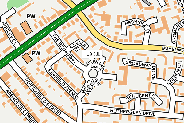 HU9 3JL map - OS OpenMap – Local (Ordnance Survey) HU9 3JL map - OS OpenMap – Local (Ordnance Survey)