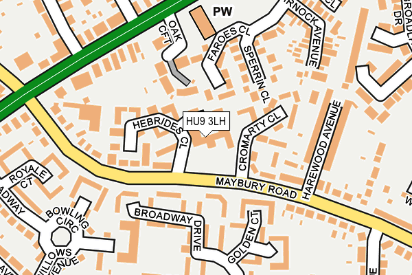HU9 3LH map - OS OpenMap – Local (Ordnance Survey) HU9 3LH map - OS OpenMap – Local (Ordnance Survey)