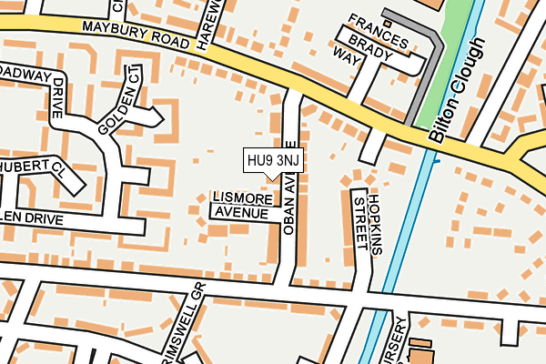 HU9 3NJ map - OS OpenMap – Local (Ordnance Survey) HU9 3NJ map - OS OpenMap – Local (Ordnance Survey)