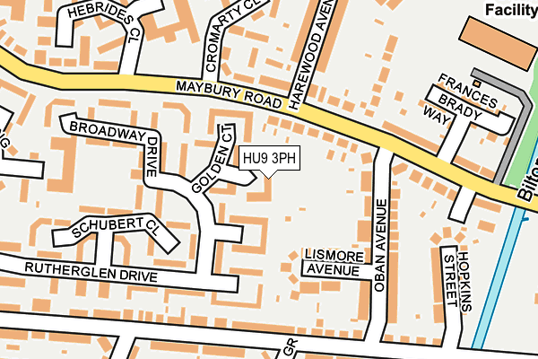 HU9 3PH map - OS OpenMap – Local (Ordnance Survey) HU9 3PH map - OS OpenMap – Local (Ordnance Survey)