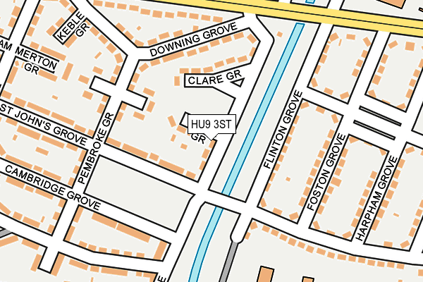 HU9 3ST map - OS OpenMap – Local (Ordnance Survey) HU9 3ST map - OS OpenMap – Local (Ordnance Survey)