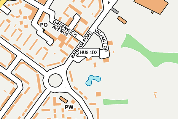 HU9 4DX map - OS OpenMap – Local (Ordnance Survey) HU9 4DX map - OS OpenMap – Local (Ordnance Survey)