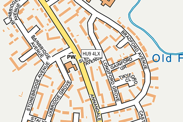 HU9 4LX map - OS OpenMap – Local (Ordnance Survey) HU9 4LX map - OS OpenMap – Local (Ordnance Survey)