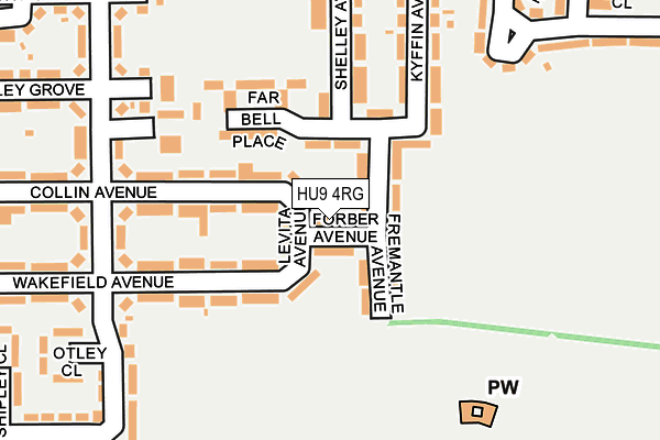 HU9 4RG map - OS OpenMap – Local (Ordnance Survey) HU9 4RG map - OS OpenMap – Local (Ordnance Survey)
