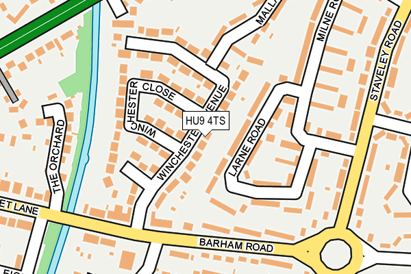 HU9 4TS map - OS OpenMap – Local (Ordnance Survey) HU9 4TS map - OS OpenMap – Local (Ordnance Survey)