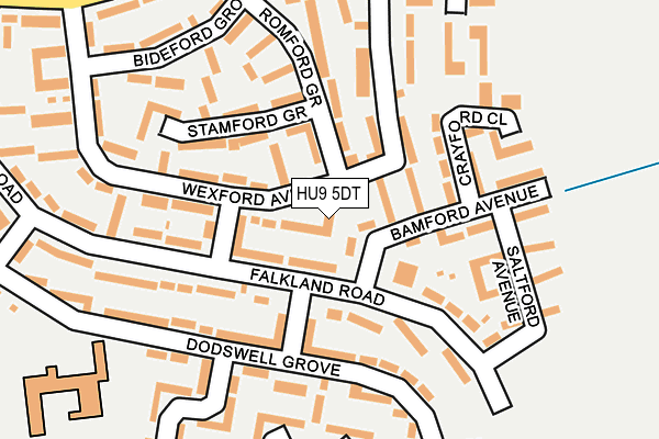 HU9 5DT map - OS OpenMap – Local (Ordnance Survey) HU9 5DT map - OS OpenMap – Local (Ordnance Survey)