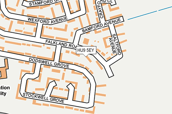 HU9 5EY map - OS OpenMap – Local (Ordnance Survey) HU9 5EY map - OS OpenMap – Local (Ordnance Survey)