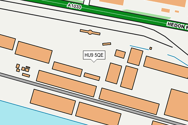 HU9 5QE map - OS OpenMap – Local (Ordnance Survey) HU9 5QE map - OS OpenMap – Local (Ordnance Survey)