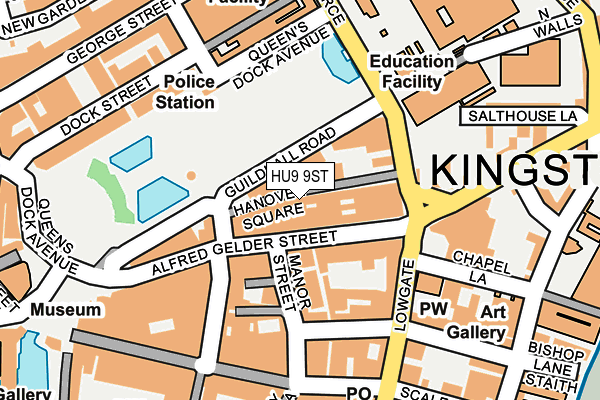 HU9 9ST map - OS OpenMap – Local (Ordnance Survey) HU9 9ST map - OS OpenMap – Local (Ordnance Survey)