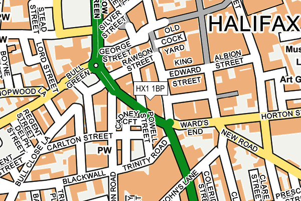 HX1 1BP map - OS OpenMap – Local (Ordnance Survey) HX1 1BP map - OS OpenMap – Local (Ordnance Survey)