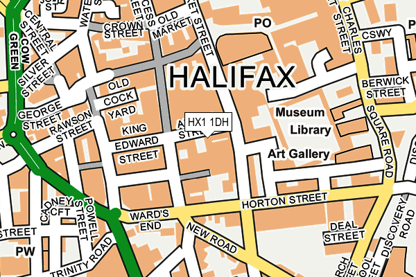 HX1 1DH map - OS OpenMap – Local (Ordnance Survey) HX1 1DH map - OS OpenMap – Local (Ordnance Survey)