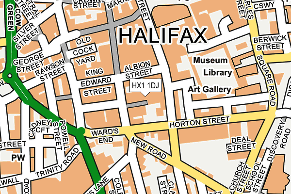 HX1 1DJ map - OS OpenMap – Local (Ordnance Survey) HX1 1DJ map - OS OpenMap – Local (Ordnance Survey)