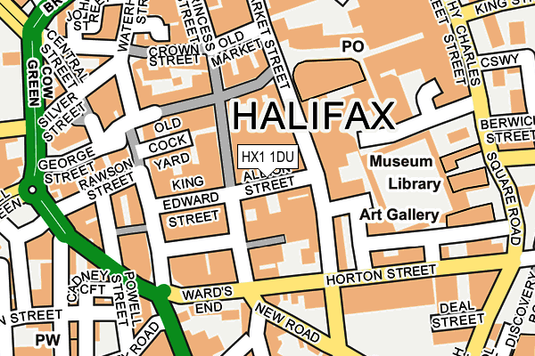 HX1 1DU map - OS OpenMap – Local (Ordnance Survey) HX1 1DU map - OS OpenMap – Local (Ordnance Survey)
