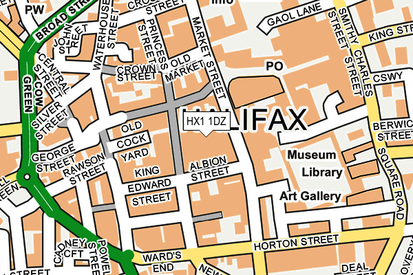 HX1 1DZ map - OS OpenMap – Local (Ordnance Survey) HX1 1DZ map - OS OpenMap – Local (Ordnance Survey)