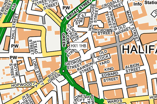 HX1 1HB map - OS OpenMap – Local (Ordnance Survey) HX1 1HB map - OS OpenMap – Local (Ordnance Survey)