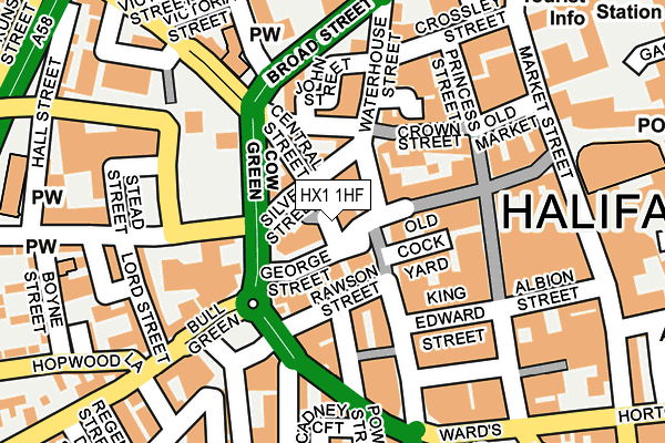 HX1 1HF map - OS OpenMap – Local (Ordnance Survey) HX1 1HF map - OS OpenMap – Local (Ordnance Survey)