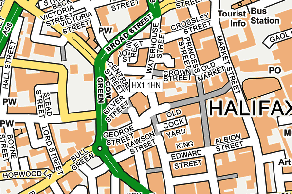 HX1 1HN map - OS OpenMap – Local (Ordnance Survey) HX1 1HN map - OS OpenMap – Local (Ordnance Survey)