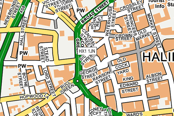 HX1 1JN map - OS OpenMap – Local (Ordnance Survey) HX1 1JN map - OS OpenMap – Local (Ordnance Survey)