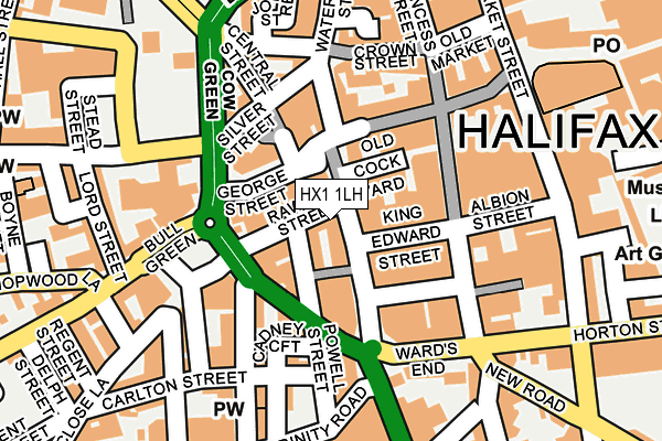 HX1 1LH map - OS OpenMap – Local (Ordnance Survey) HX1 1LH map - OS OpenMap – Local (Ordnance Survey)